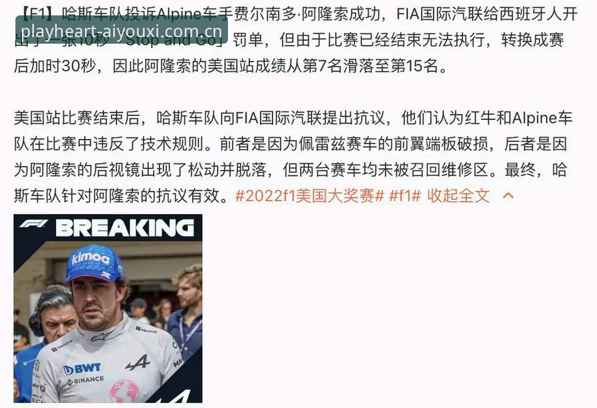 爱游戏账号注册 F1维修区超速罚单频发,看懂规则细节的实用指南